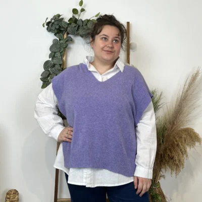 Z550.- Pull sans manche (Tu) - violet - taille-unique-grande-taille
