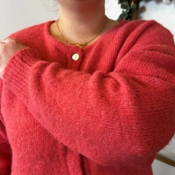 K583- Gilet Classique "Maëlle" (Gt) - corail - 46