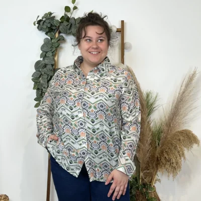 K544- Chemise Incas (T40-T48) - vert - 48