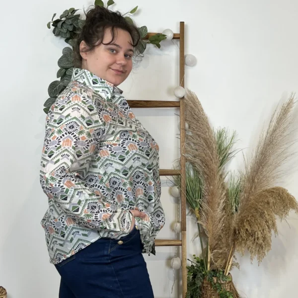 K544- Chemise Incas (T40-T48) - vert - 48