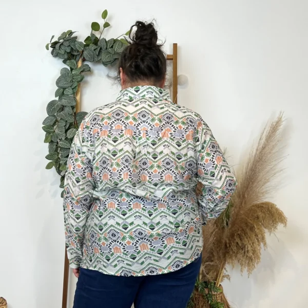 K544- Chemise Incas (T40-T48) - vert - 48