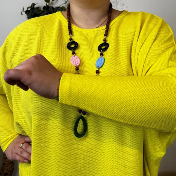 Z553.- Top Oversize uni (Gt) - jaune - taille-unique-grande-taille