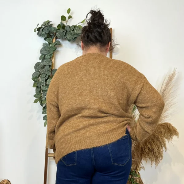 K583- Gilet Classique "Maëlle" (Gt) - camel - 46