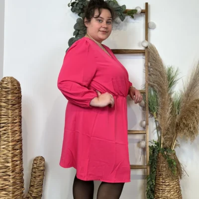 K560- Robe "Akoz" (T42-T48) - fuchsia - 48