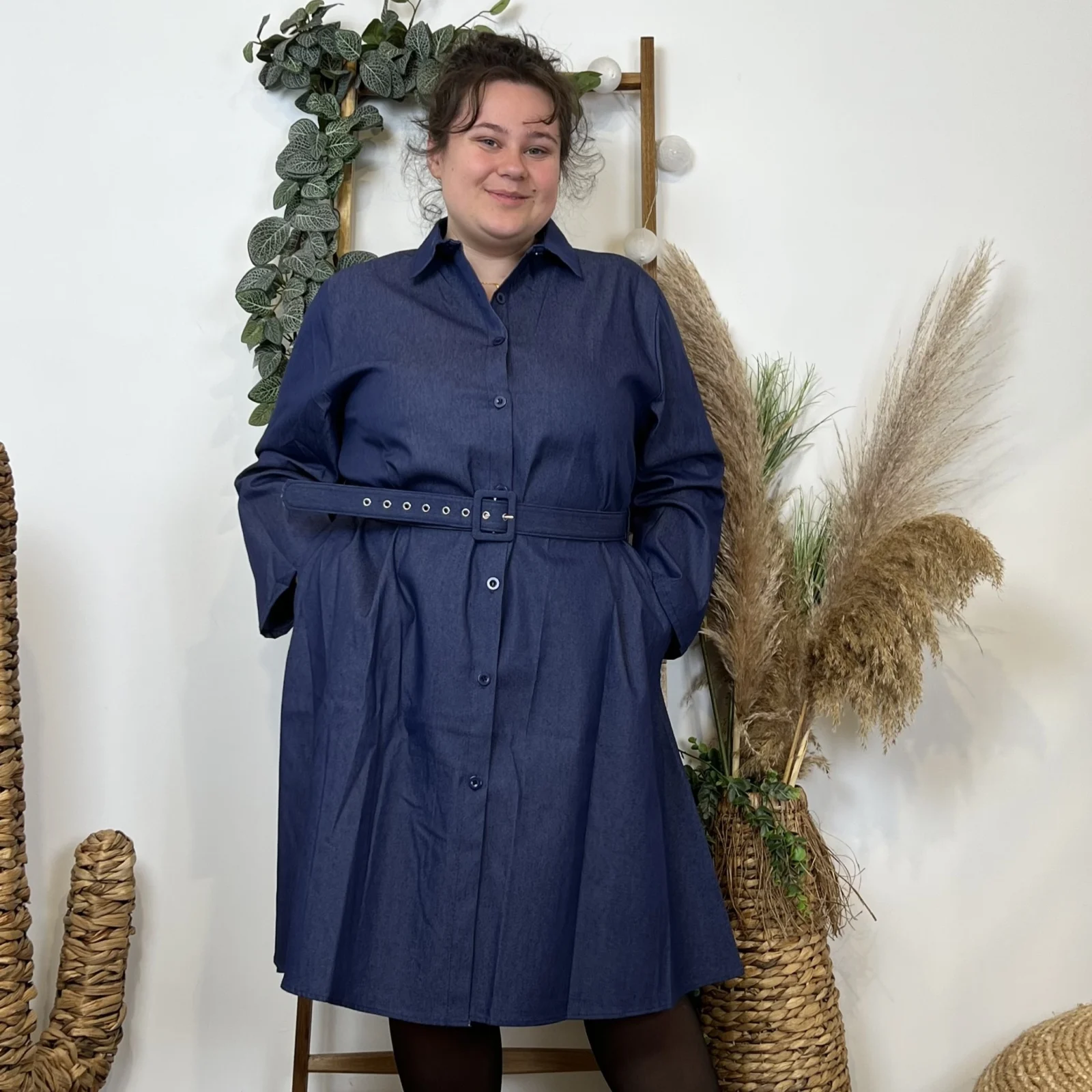 Z390- Robe Jean Christy (T44-T52) - marine - 52