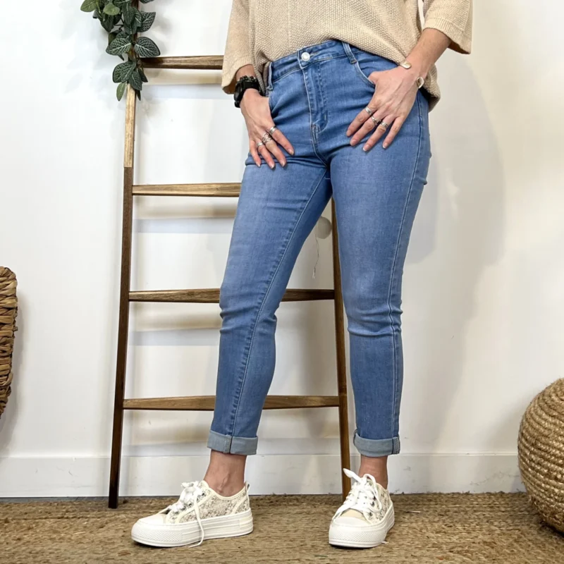 N111- Jean 7/8ème Voggo (T36-T44) - denim - 44