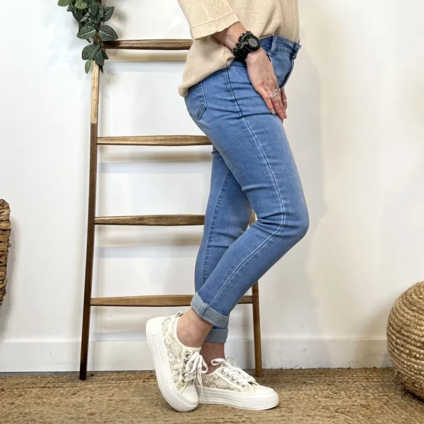 N111- Jean 7/8ème Voggo (T36-T44) - denim - 44