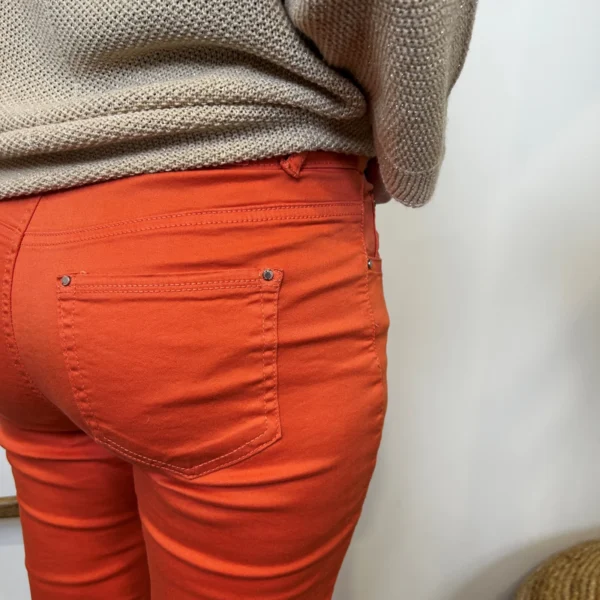 P095- Jean 7/8ème Voggo (T36-T44) - corail - 44