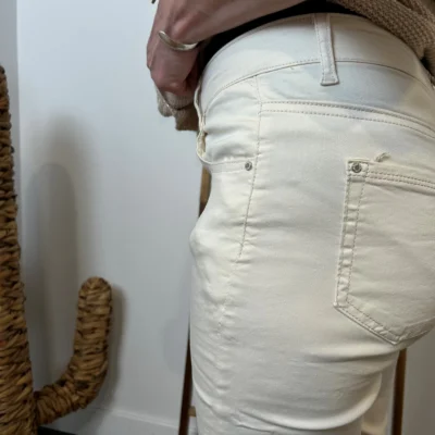 P102- Jean 7/8ème Voggo (T36-T44) - ecru - 44