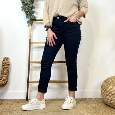 N109- Jean 7/8ème Voggo (T36-T44) - marine - 44