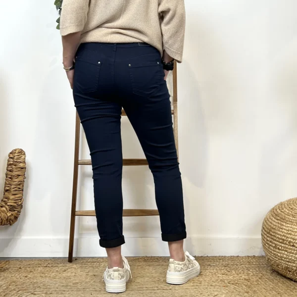 N109- Jean 7/8ème Voggo (T36-T44) - marine - 44