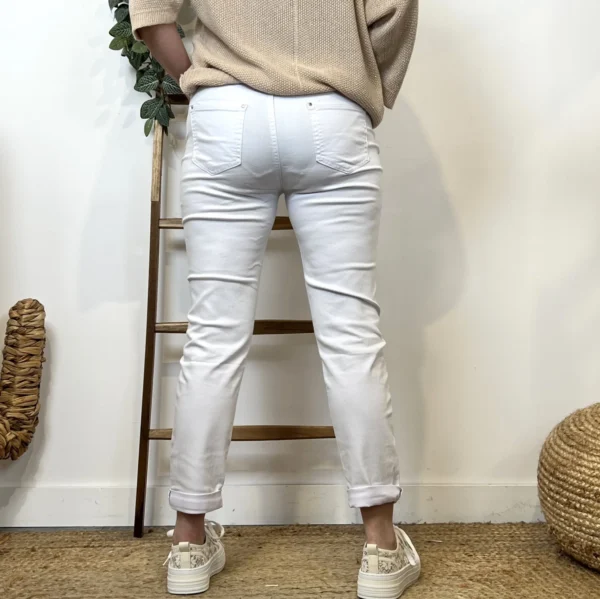 P087- Jean 7/8ème Voggo (T36-T44) - blanc - 44