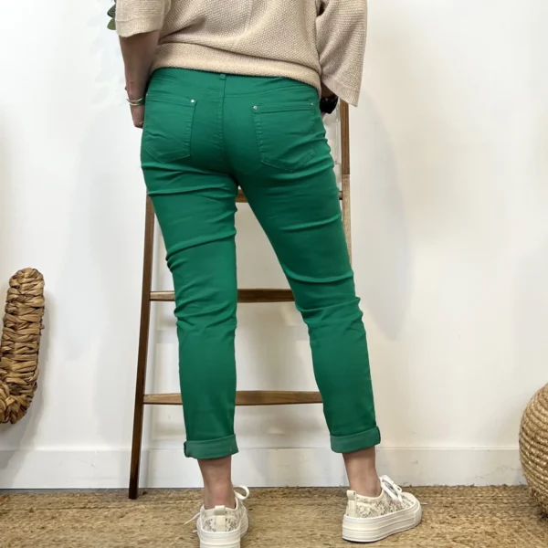 P103- Jean 7/8ème Voggo (T36-T44) - vert-emeraude - 44