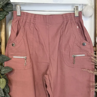 T545- Pantalon Confort JST (T38-T52) - rose-poudre - 58