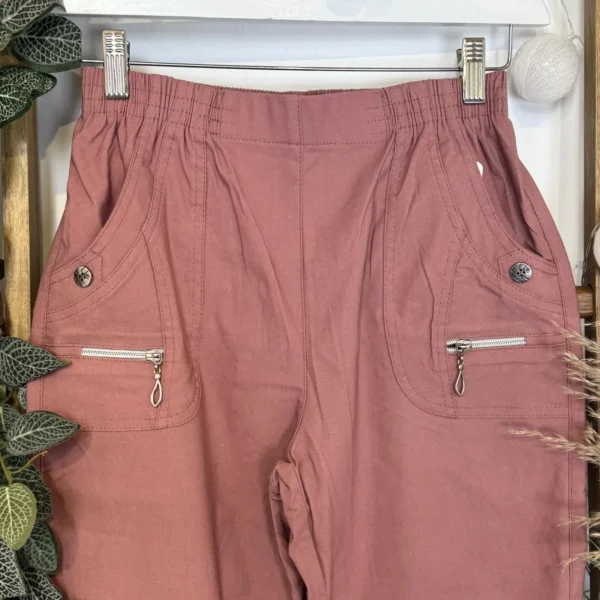 T545- Pantalon Confort JST (T38-T52) - rose-poudre - 58