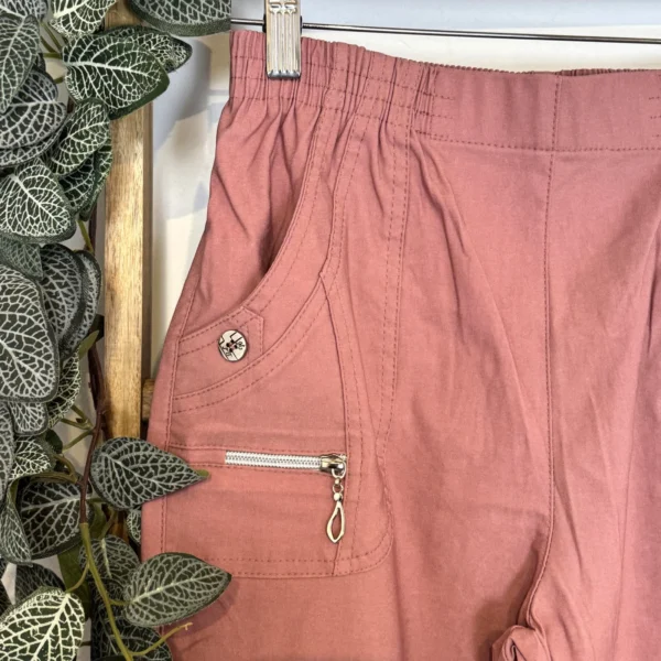 T545- Pantalon Confort JST (T38-T52) - rose-poudre - 58