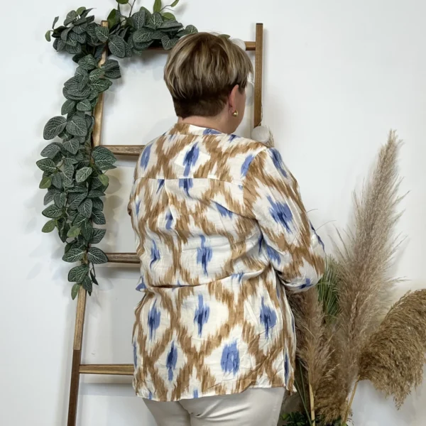 Z789- Blouse Christy Losanges (T44-T52) - camel - 52