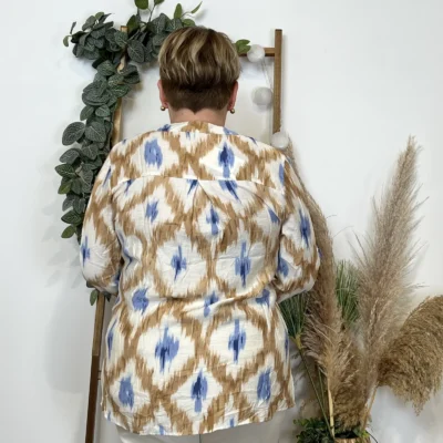 Z789- Blouse Christy Losanges (T44-T52) - camel - 52