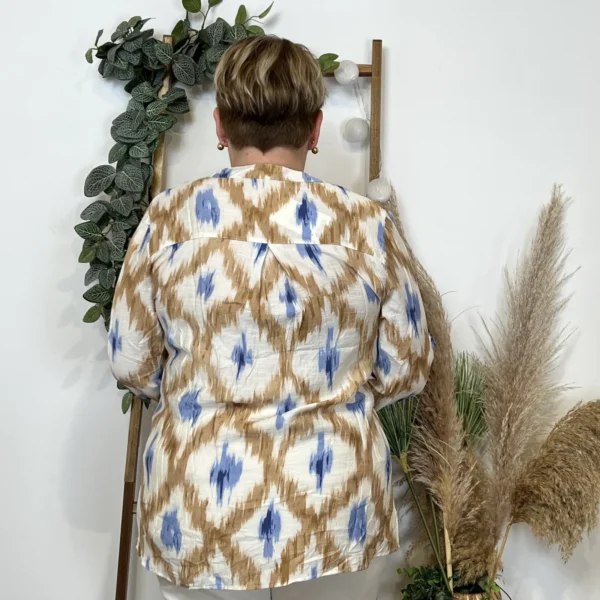 Z789- Blouse Christy Losanges (T44-T52) - camel - 52