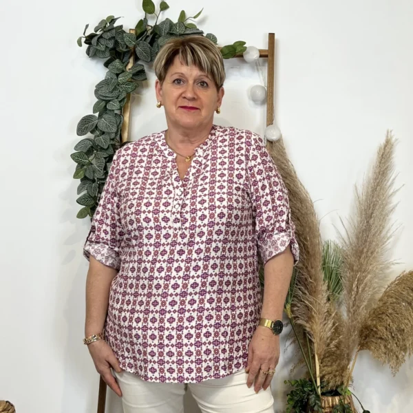 Z784- Blouse "Christy" (T44-T52) - violet - 52