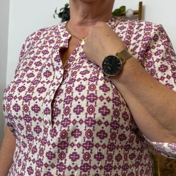 Z784- Blouse "Christy" (T44-T52) - violet - 52