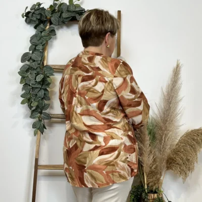 Z766- Blouse Christy « Oursin » (T44-T52) - camel - 52