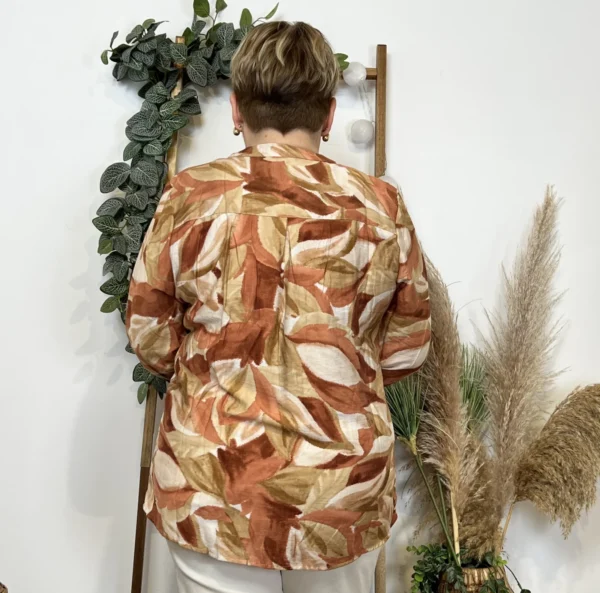 Z766- Blouse Christy « Oursin » (T44-T52) - camel - 52