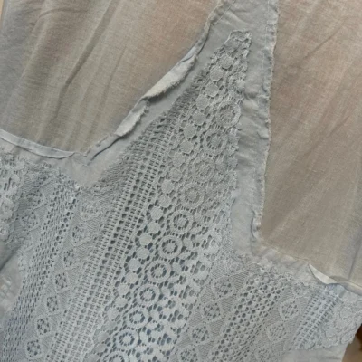 Z142- Chemise Loose étoilée ⭐ (Gt) - bleu-ciel - taille-unique-grande-taille