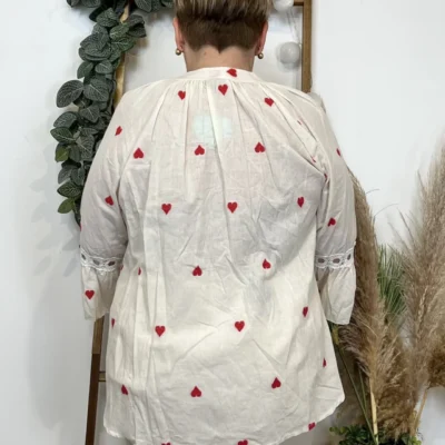 Z337- Blouse coton ❤️ (Gt) 🇮🇹
