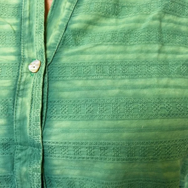 Z319- Robe coton délavé C'Mélodie - vert-bresil - taille-unique-grande-taille