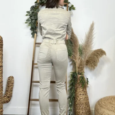 Z069- Salopette Melly&co (T34-T42) - beige - 42