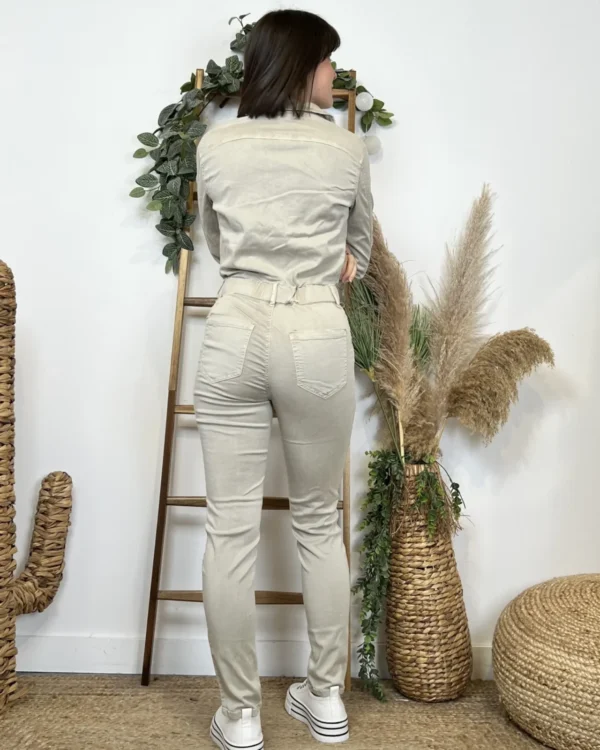 Z069- Salopette Melly&co (T34-T42) - beige - 42