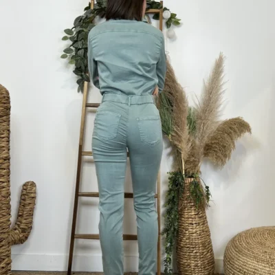 Z069- Salopette Melly&co (T34-T42) - vert-celadon - 42