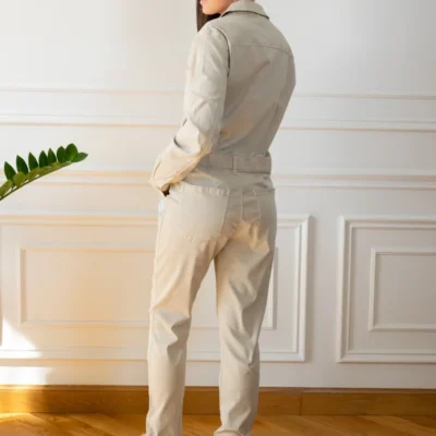 Z069- Salopette Melly&co (T34-T42) - beige - 42