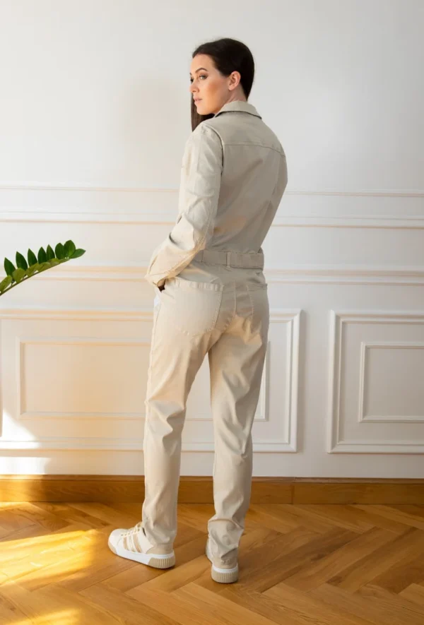 Z069- Salopette Melly&co (T34-T42) - beige - 42