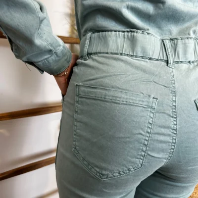 Z069- Salopette Melly&co (T34-T42) - vert-celadon - 42