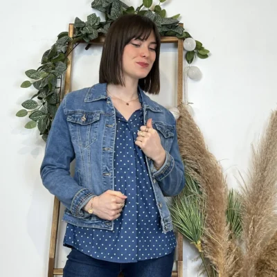 J927- Veste en Jean (T36-T44) - denim - 44