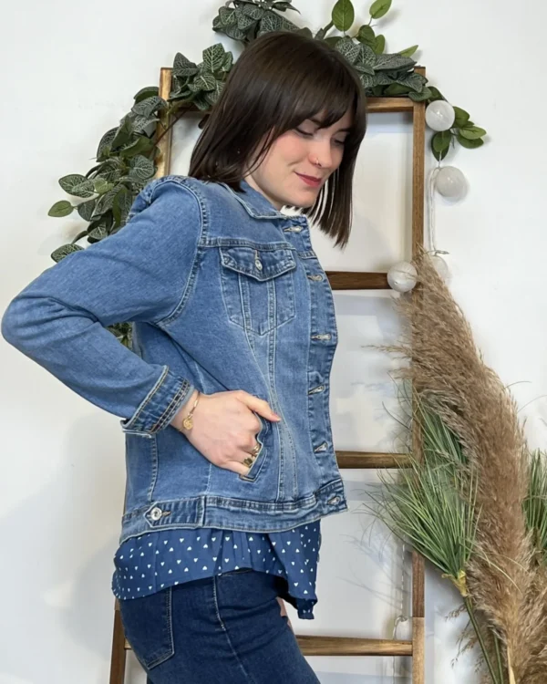 J927- Veste en Jean (T36-T44) - denim - 44