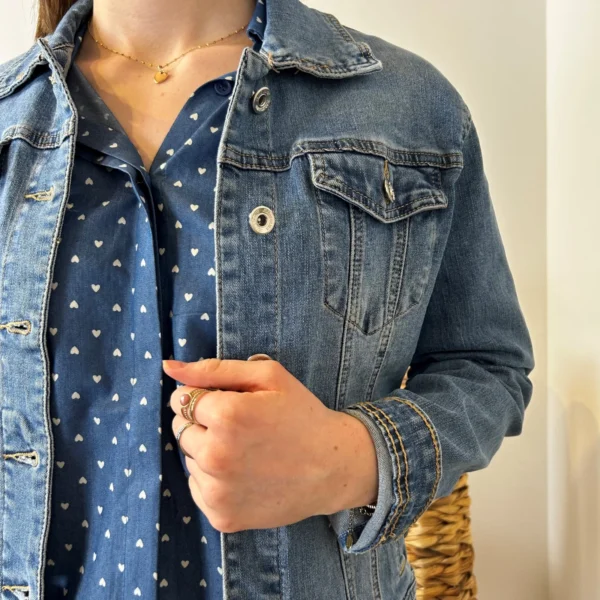 J927- Veste en Jean (T36-T44) - denim - 44