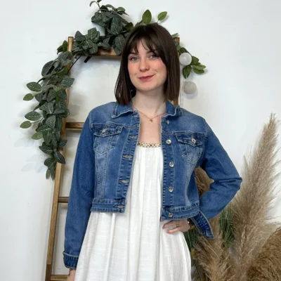 K100- Veste courte Jean Voggo (T36-T44) - denim - 44