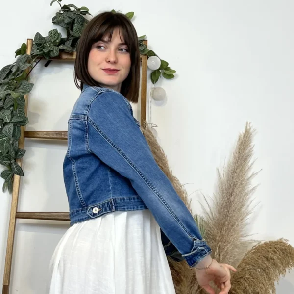 K100- Veste courte Jean Voggo (T36-T44) - denim - 44