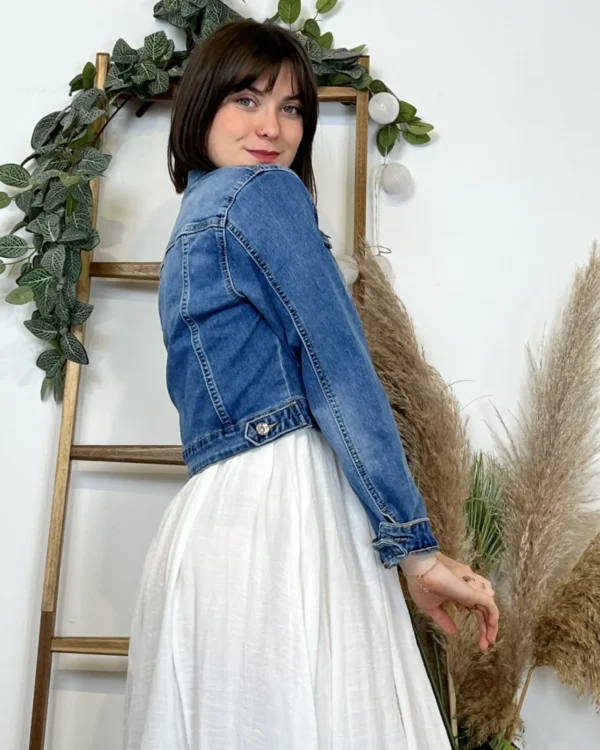 K100- Veste courte Jean Voggo (T36-T44) - denim - 44