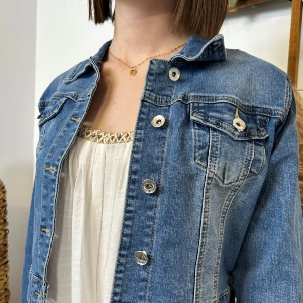 K100- Veste courte Jean Voggo (T36-T44) - denim - 44