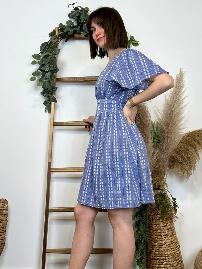 I931- Robe Maëlle (T36-T40) 🪷 - bleu-jeans - 38