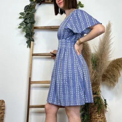 I931- Robe Maëlle (T36-T40) 🪷 - bleu-jeans - 38