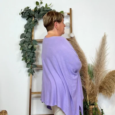 Y104- Pull Court rectangle (Gt) - violet - taille-unique-grande-taille
