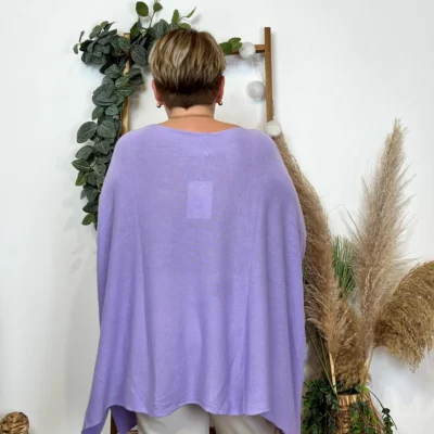 Y104- Pull Court rectangle (Gt) - violet - taille-unique-grande-taille