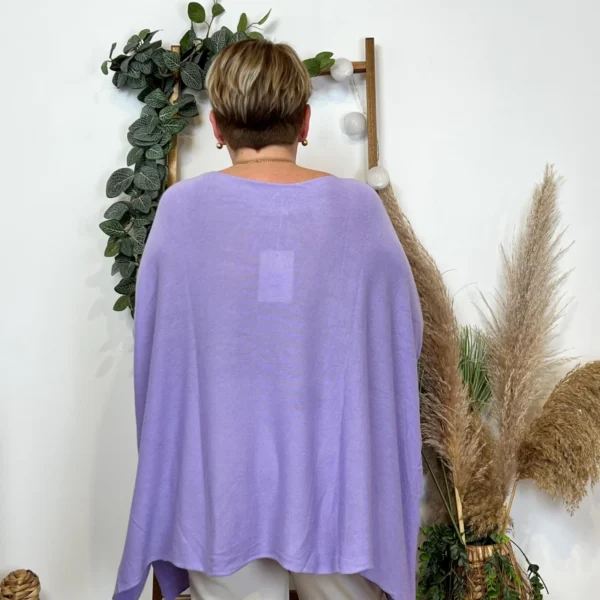 Y104- Pull Court rectangle (Gt) - violet - taille-unique-grande-taille