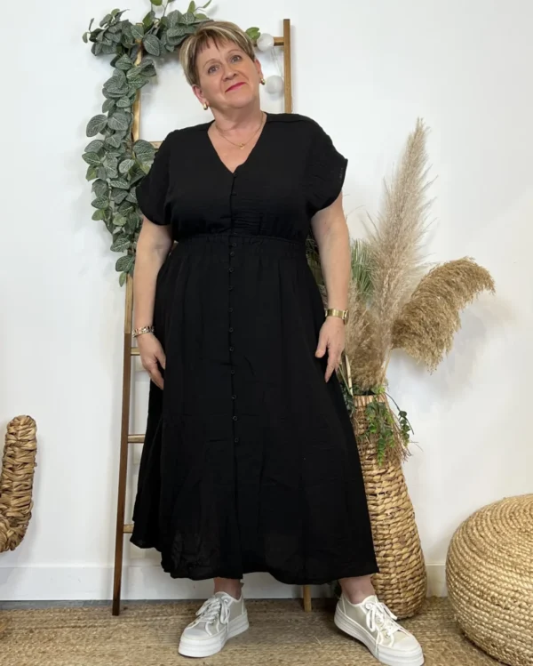 Z350- Robe Christy unie (T44-T52) - noir - 52