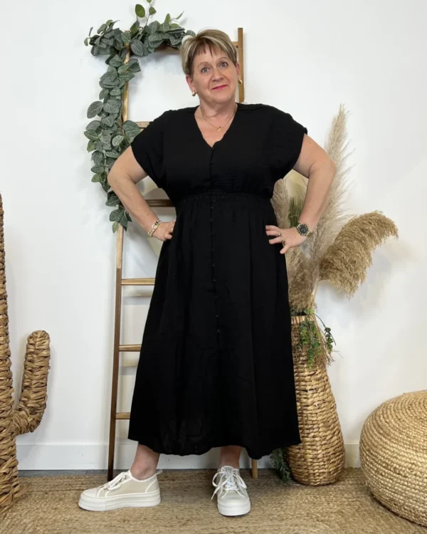 Z350- Robe Christy unie (T44-T52) - noir - 52